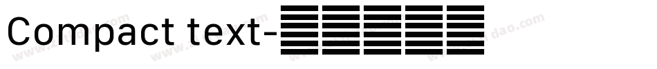 Compact text字体转换